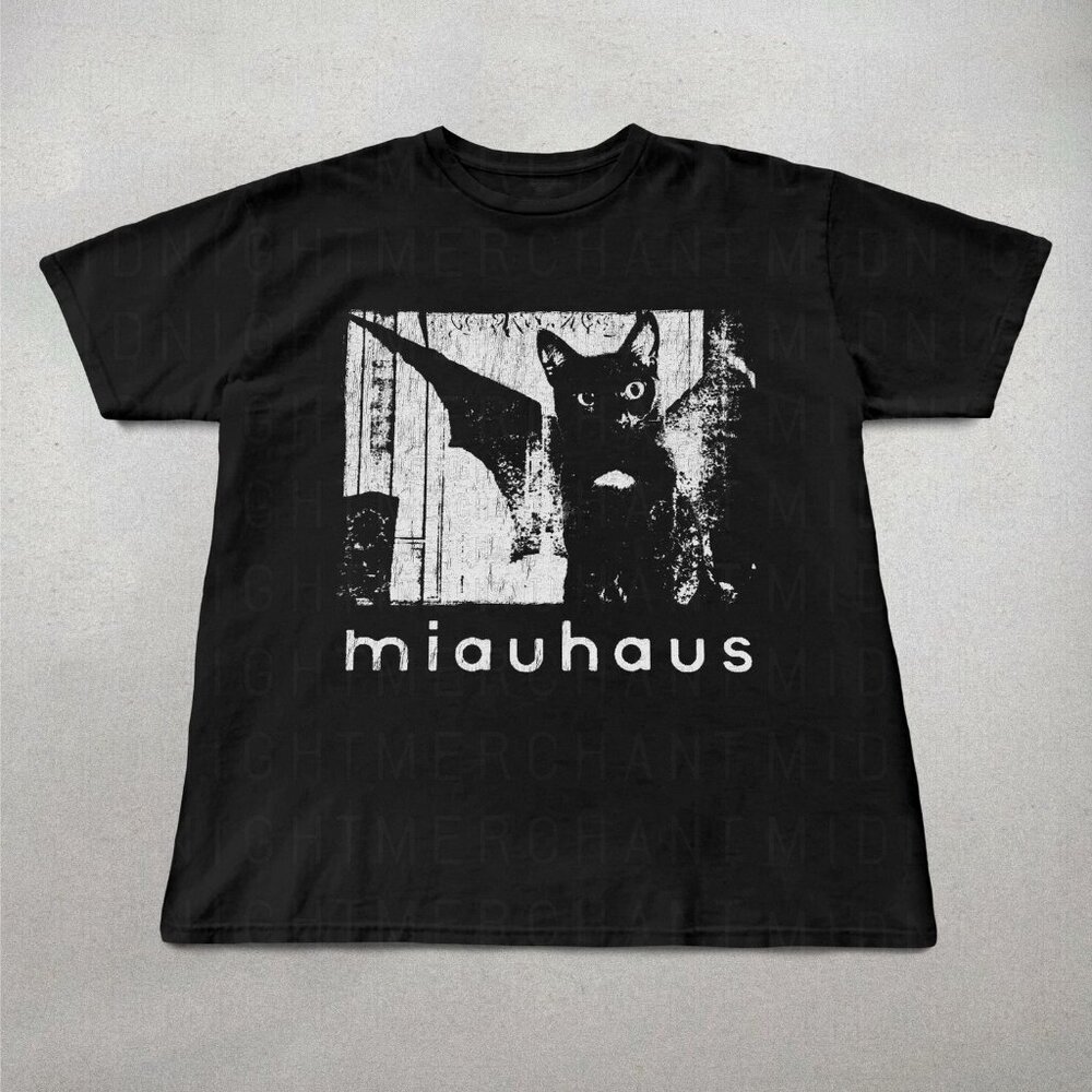 Bauhaus Cat Shirt, Cute shirts, Gifts for her, Gothic clothing, Goth band tee